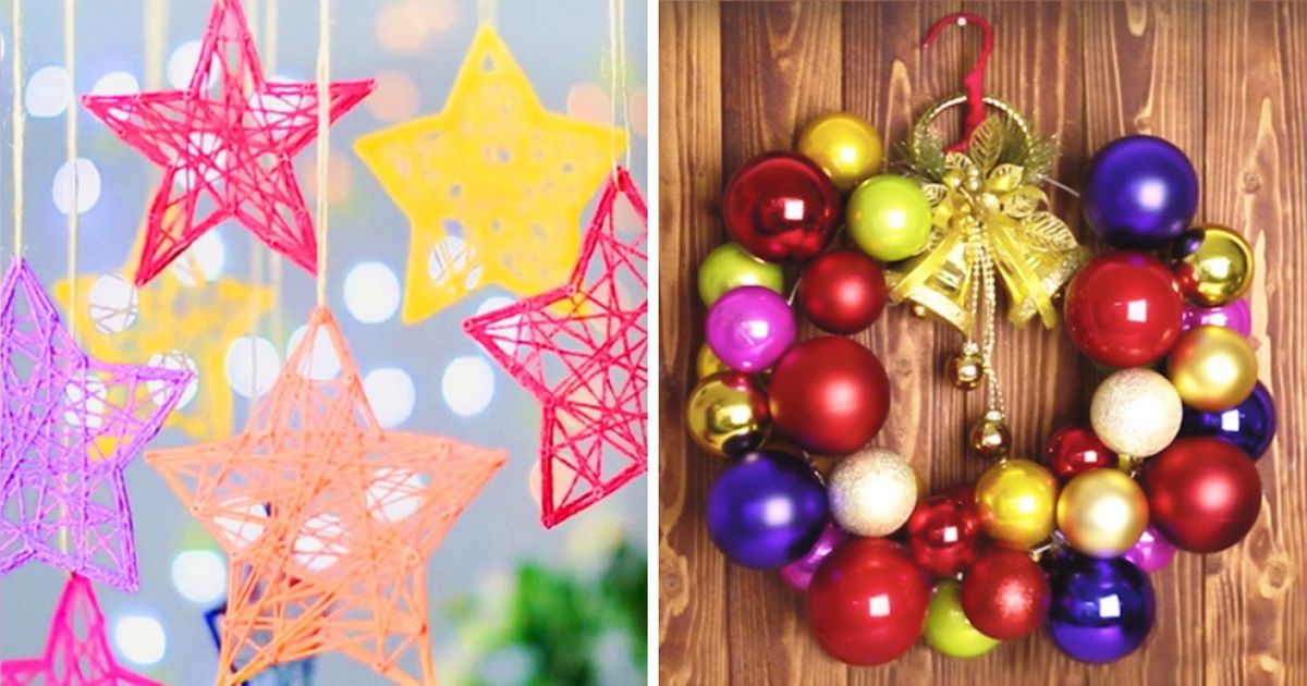 20 Idées de décorations de Noël à fabriquer en une demi-heure