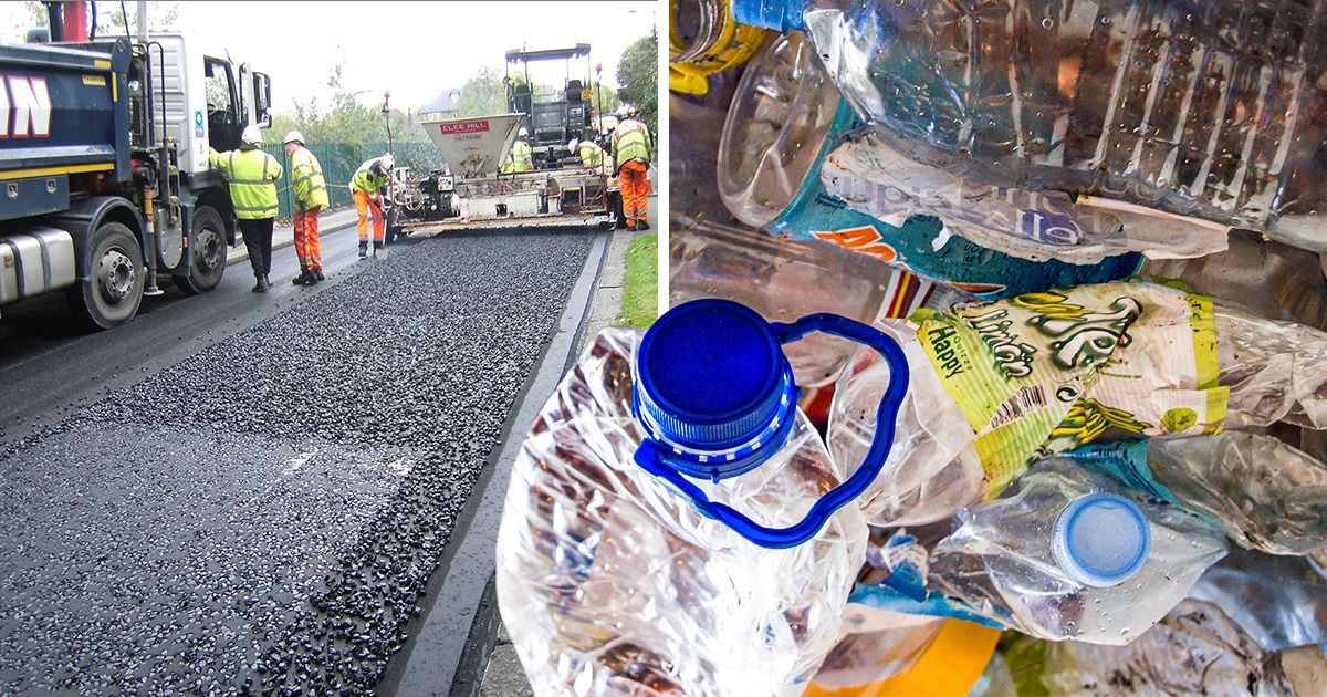 Un nouveau type de bitume a fait son apparition : il est composé de bouteilles en plastique et peut durer 10 fois plus longtemps Un nouveau type de bitume a fait son apparition : il est composé de bouteilles en plastique et peut durer 10 fois plus longtemps