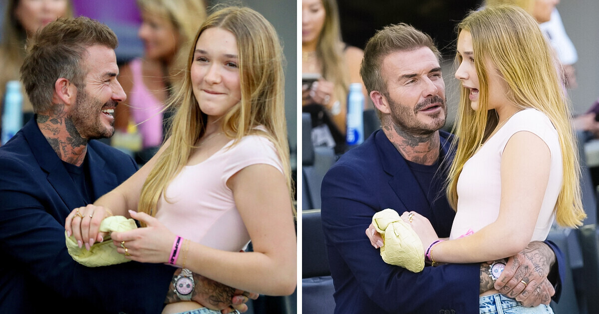 “Totalement inappropriées”, les photos de David Beckham avec sa fille Harper font grand bruit