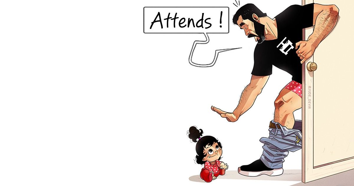 Un papa peintre dessine sa vie avec son enfant, et tous les parents se reconnaîtront à travers ses illustrations