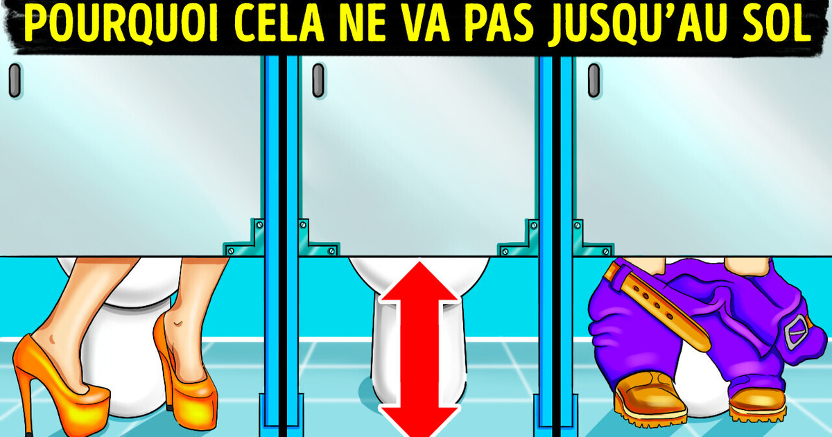 Pourquoi les Portes des Toilettes Publiques ne Descendent pas Jusqu’au sol ?