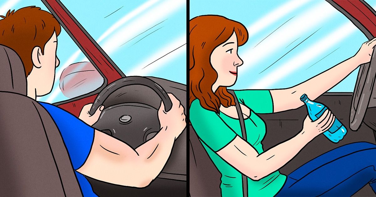 10 Exercices qui tonifieront ton corps quand tu es coincé dans les bouchons 10 Exercices qui tonifieront ton corps quand tu es coincé dans les bouchons