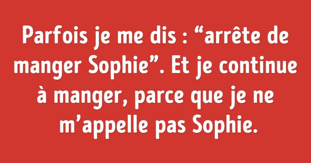 Certaines personnes ne peuvent vraiment pas vivre sans sarcasme