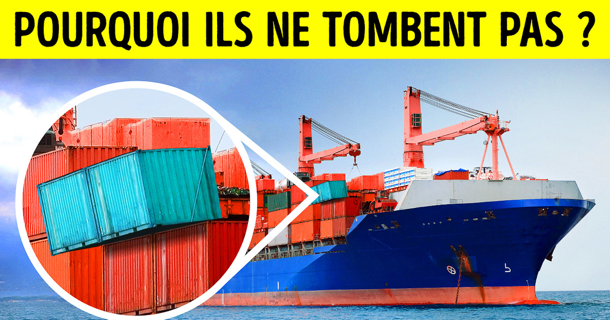Pourquoi les conteneurs ne tombent pas plus souvent dans l’eau