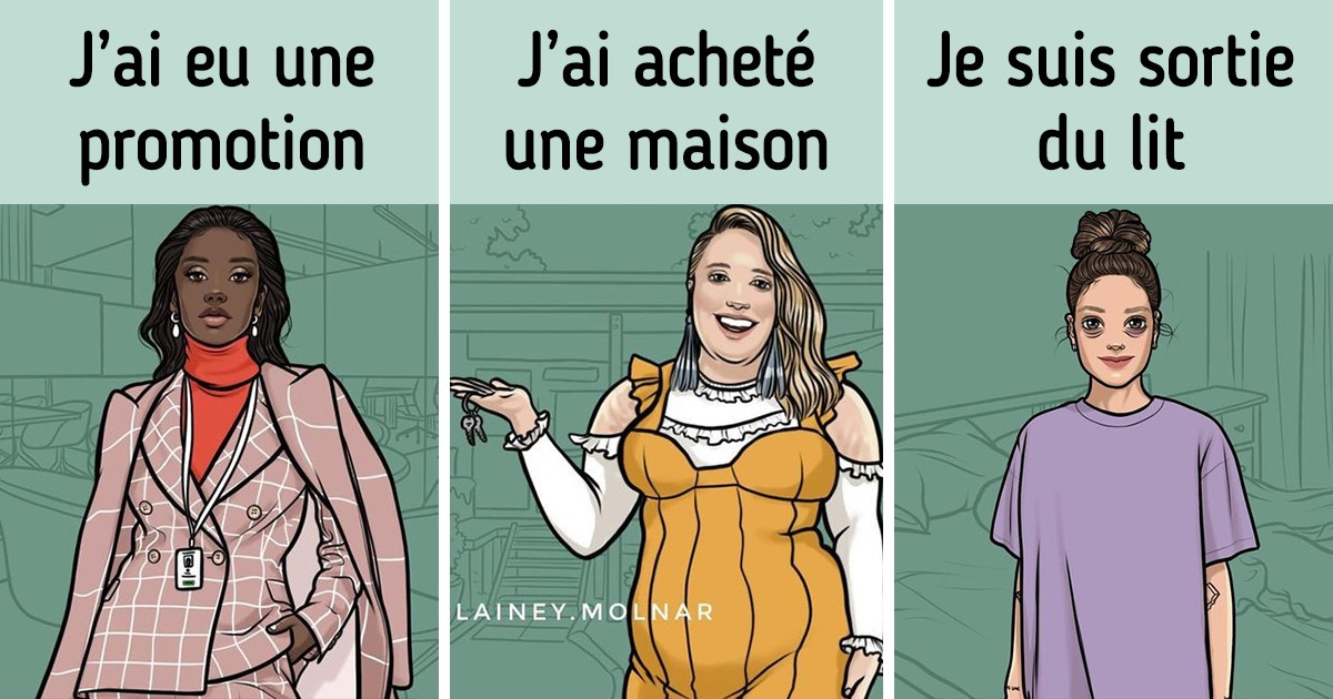 13 Illustrations réalisées par une artiste qui a tapé dans le mille