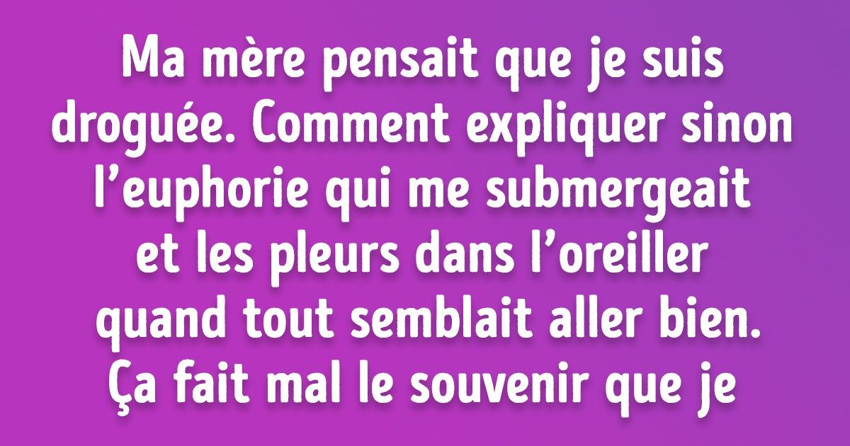 Pendant plusieurs années, j’ai essayé vainement de perdre du poids et de guérir du trouble bipolaire. Et tout ce que j’avais à faire était de m’éloigner de mes parents Pendant plusieurs années, j’ai essayé vainement de perdre du poids et de guérir du trouble bipolaire. Et tout ce que j’avais à faire était de m’éloigner de mes parents