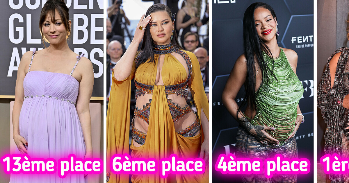 Le classement des plus belles tenues de maternité portées sur le tapis rouge