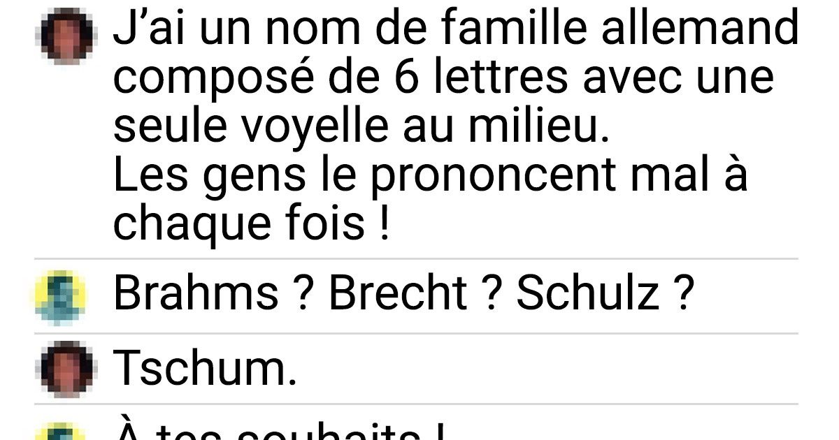 20 Personnes avec un bon sens de l’humour et un esprit réactif