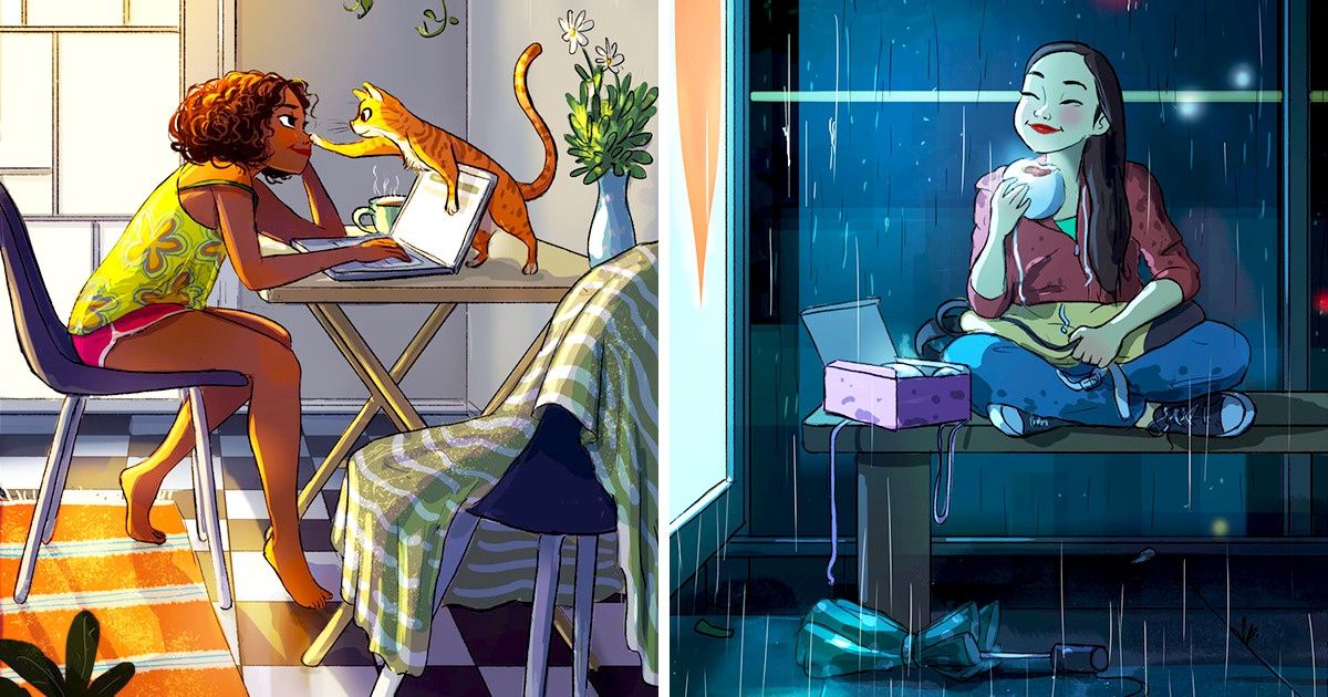 Grâce à ces illustrations pleines de joie, tu te souviendras pourquoi tu as attendu l’été toute l’année