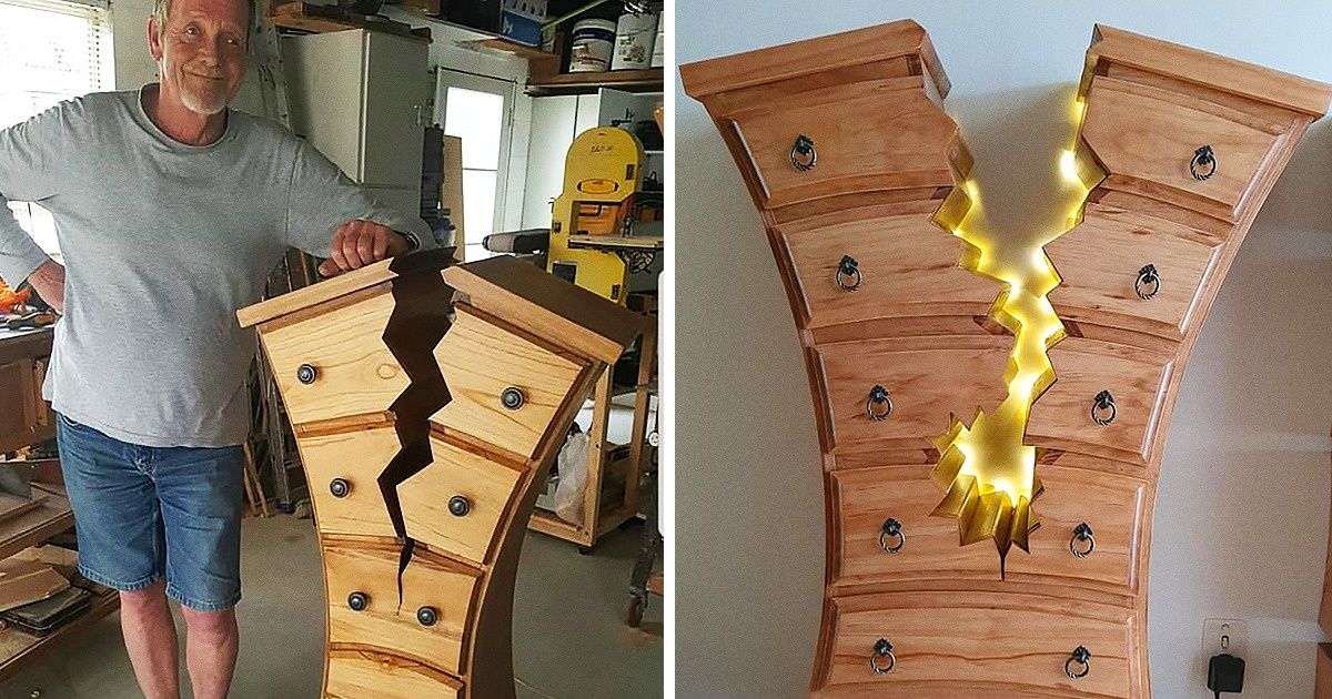 Un homme de 70 ans qui crée des meubles fantaisistes nous a raconté son histoire
