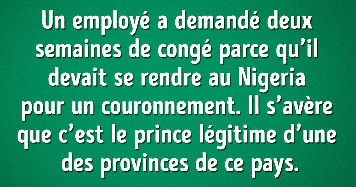 Les gens partagent les excuses les plus folles qu’ils n’aient jamais entendues. Mais elles se sont avérées être vraies