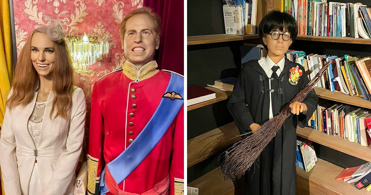 Un musée de cire devient viral grâce à ses statues excentriques et fait rire les gens