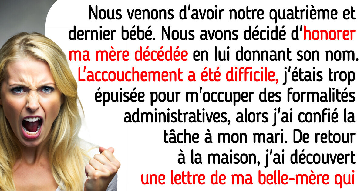 Mon mari a secrètement changé le prénom de notre bébé - je suis prête à divorcer