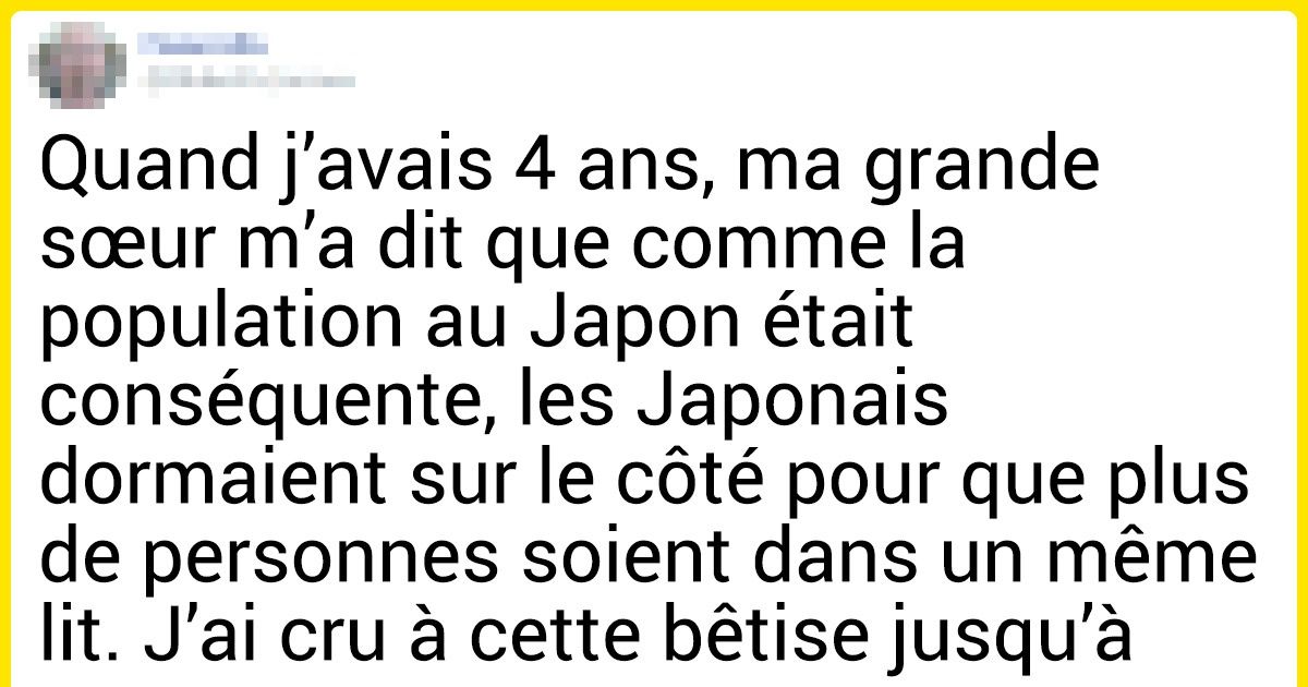 15 Internautes ont partagé les absurdités qu’ils croyaient quand ils étaient petits