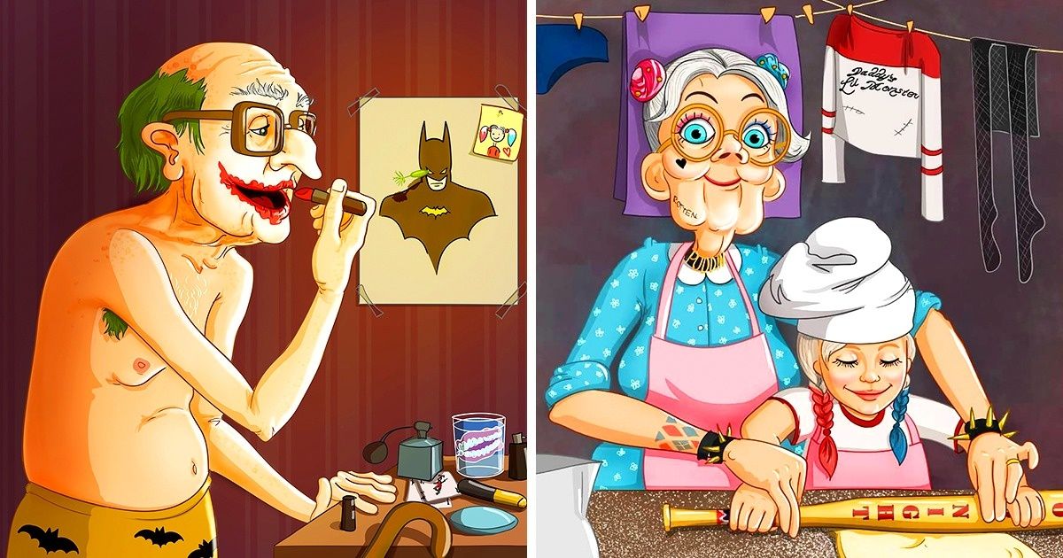 Cette artiste russe nous montre de manière amusante ce qui pourrait arriver aux super-héros lorsqu’ils partent à la retraite