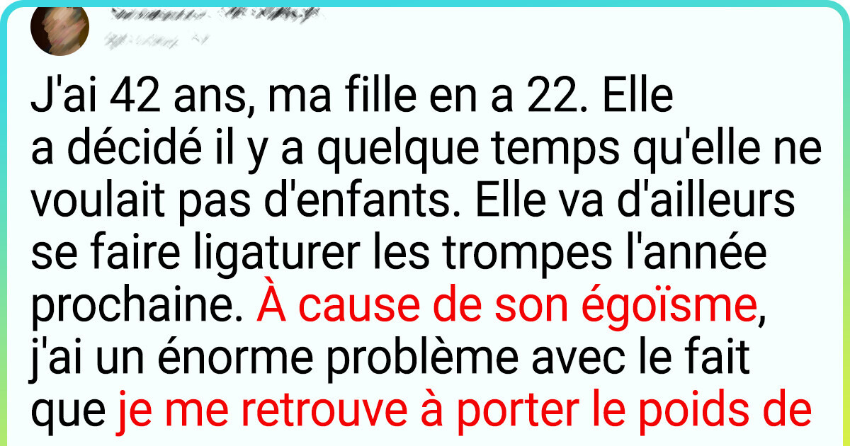 Quand sa fille de 22 ans refuse de devenir mère, cette femme prend une décision inattendue pour compenser Quand sa fille de 22 ans refuse de devenir mère, cette femme prend une décision inattendue pour compenser