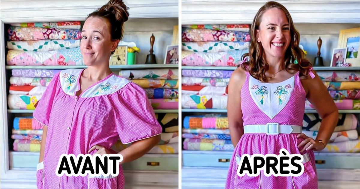 Découvre comment une couturière autodidacte transforme des vêtements de seconde main en fringues modernes