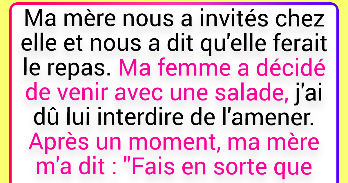 Ma femme veut que ma mère l’apprécie, mais elle fait tellement d’efforts que c’en est gênant