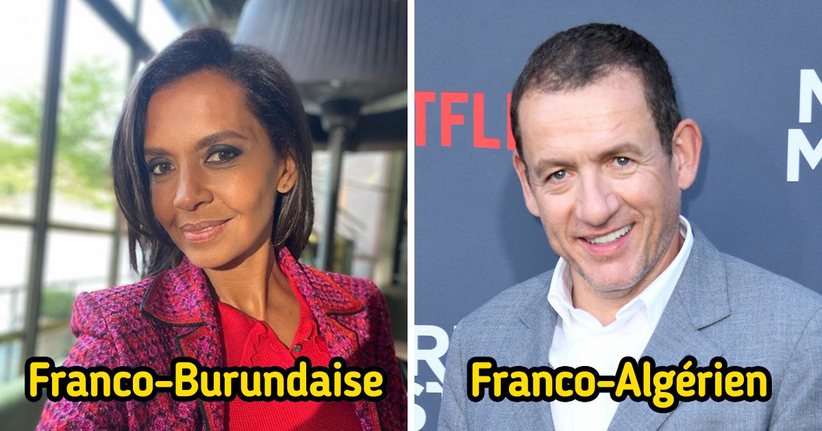 10+ Stars françaises issues d’un mélange de plusieurs cultures