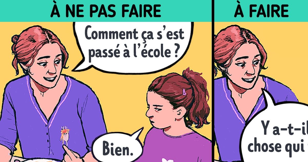 24 Amorces de conversation efficaces qui inciteront ton enfant à plus s’ouvrir à toi
