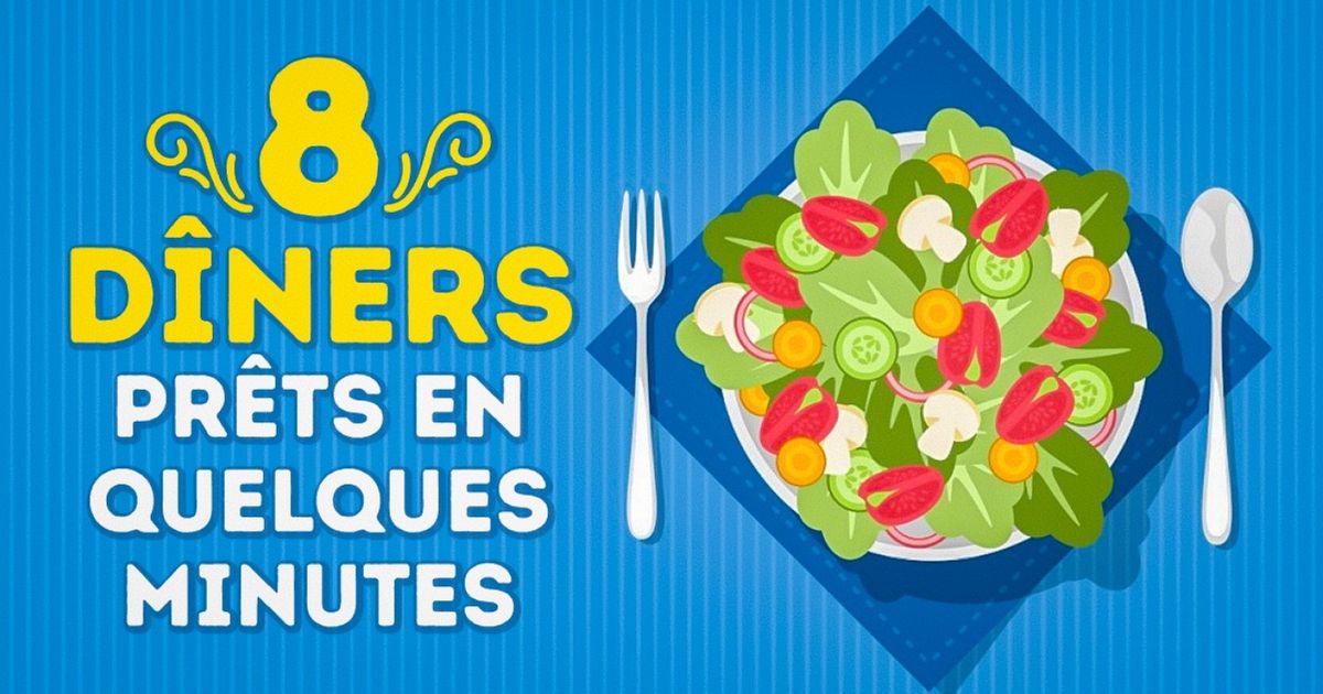 8 dîners diététiques prêts en quelques minutes