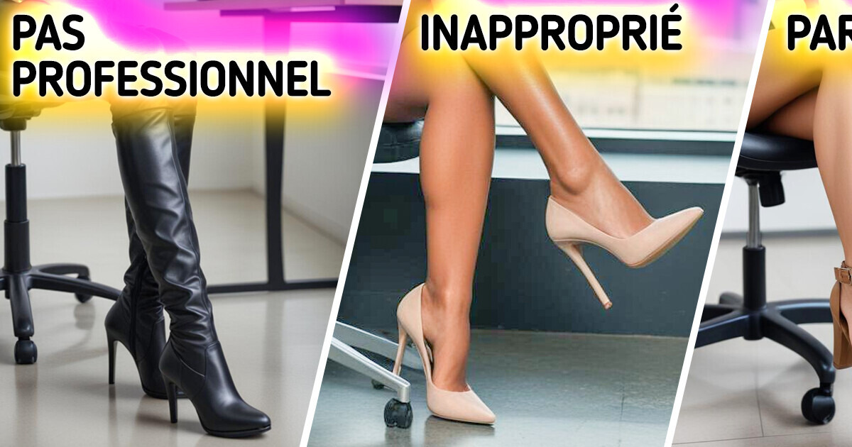 12 Chaussures idéales pour le travail et 12 autres à éviter 12 Chaussures idéales pour le travail et 12 autres à éviter
