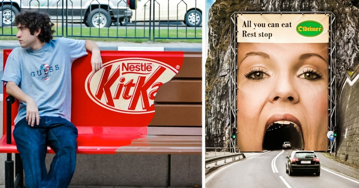 Découvre ces 20 publicités ingénieusement (ou pas) affichées dans des endroits improbables