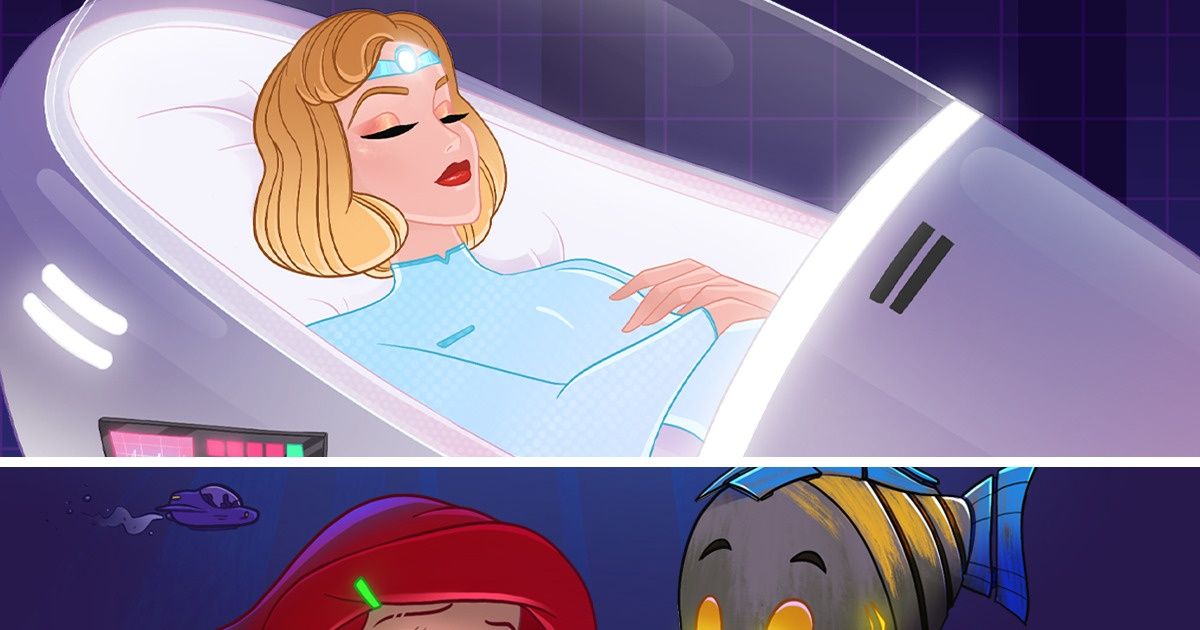 À quoi ressembleraient les héroïnes de Disney si elles vivaient dans un futur lointain, selon Sympa