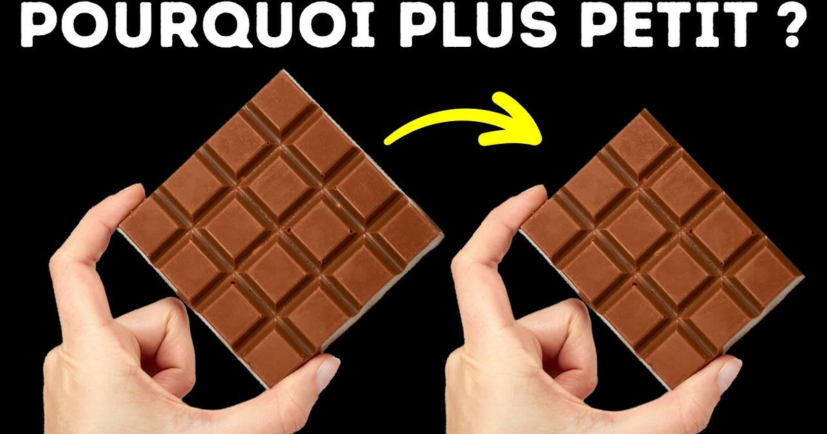 Les barres de chocolat deviennent plus petites, mais pourquoi ? Les barres de chocolat deviennent plus petites, mais pourquoi ?