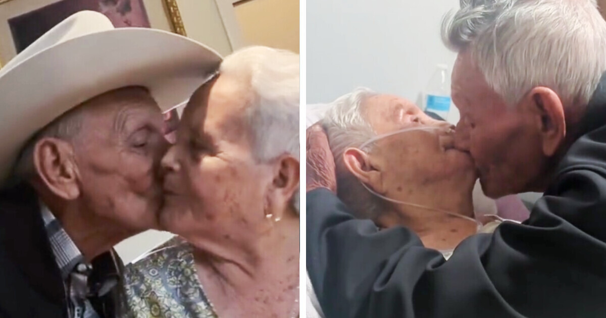 Un homme âgé fait ses adieux à sa femme après 73 ans de vie commune