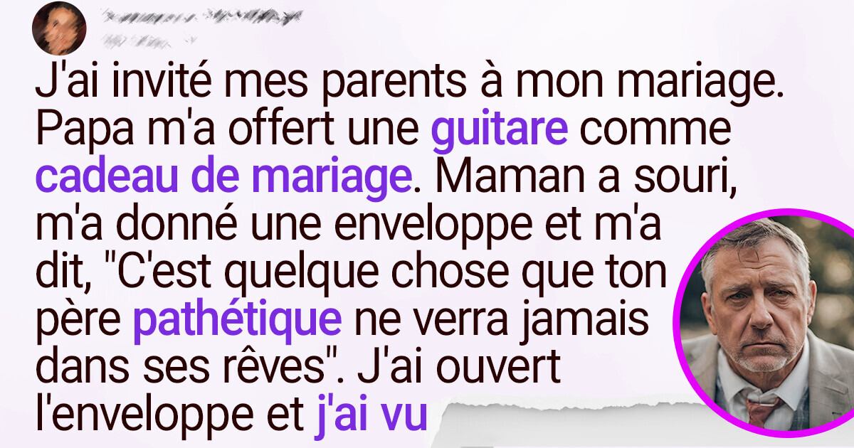 J’ai mis ma mère dans l’embarras en la chassant de mon mariage