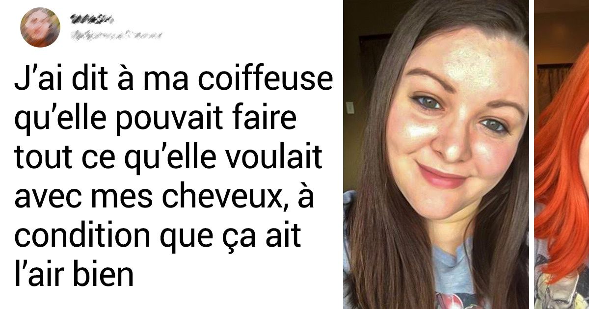 19 Personnes qui ont eu le courage de confier leurs cheveux au coiffeur les yeux fermés et qui ont gagné le gros lot