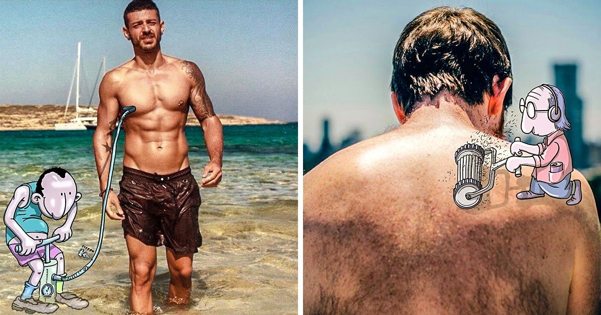 Un artiste brésilien dessine sur les photos d’utilisateurs d’Instagram, et les résultats sont hilarants