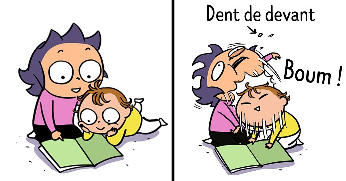 Cette mère montre, à travers des bandes dessinées, toute la souffrance physique qu’endurent les parents (oui, il arrive que les enfants frappent...) Cette mère montre, à travers des bandes dessinées, toute la souffrance physique qu’endurent les parents (oui, il arrive que les enfants frappent...)