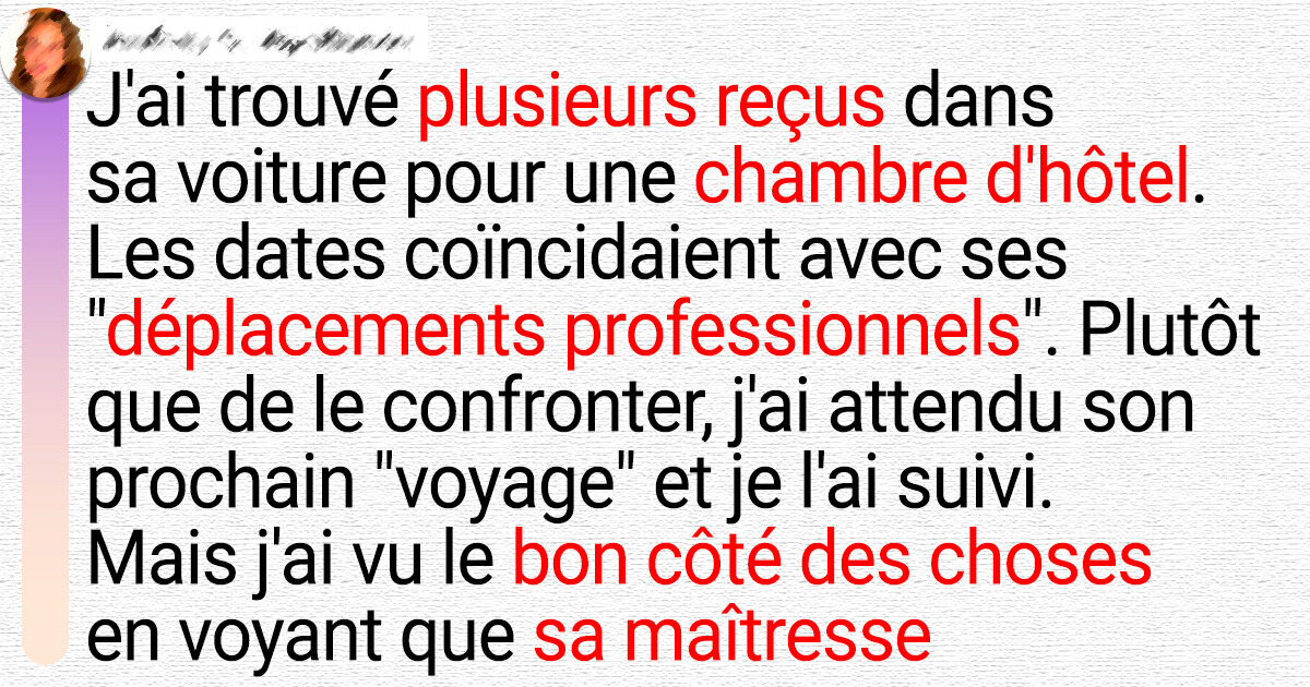 J’ai découvert que mon mari me trompait, mais le karma l’a rattrapé J’ai découvert que mon mari me trompait, mais le karma l’a rattrapé