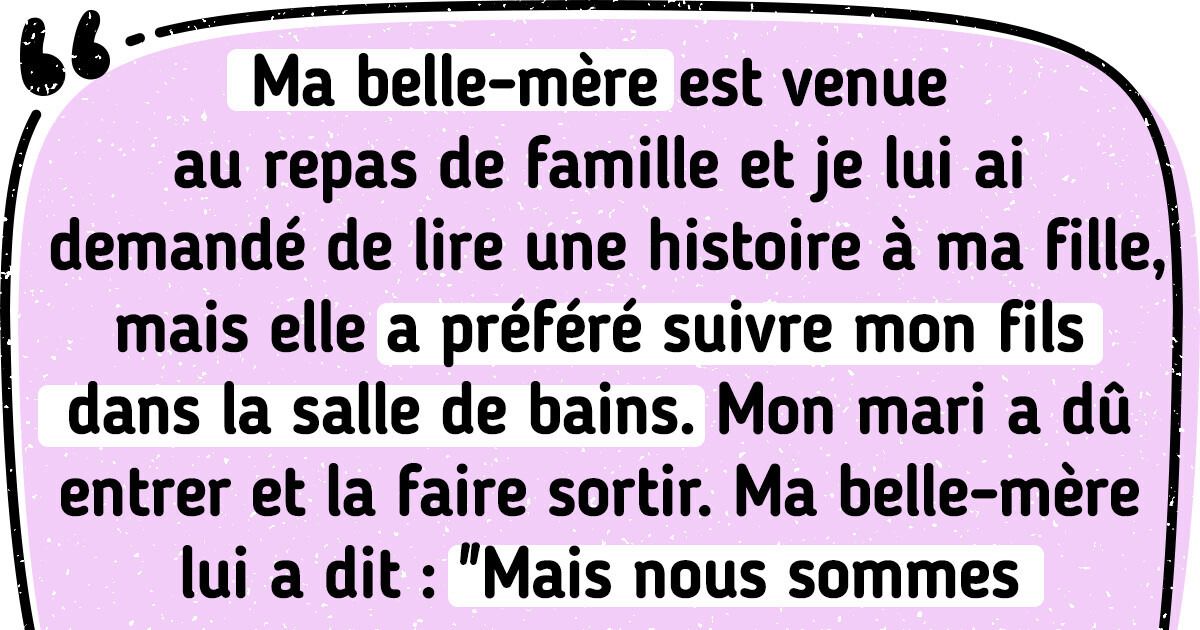 Ma belle-mère est obsédée par mon fils depuis sa naissance et ignore ma fille