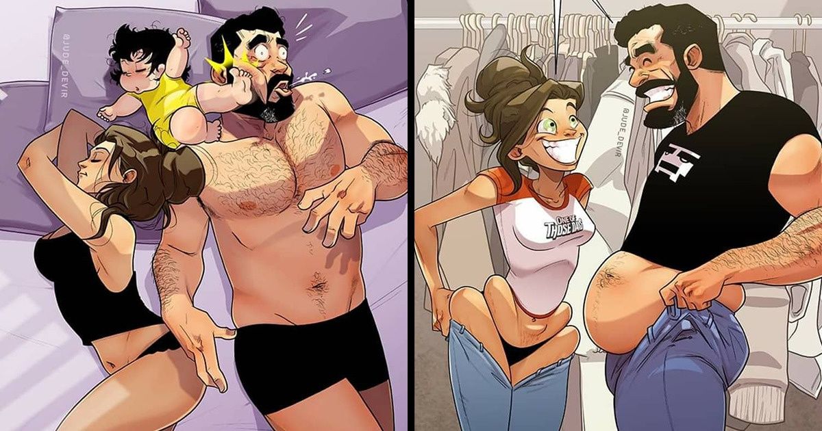 Cet illustrateur israélien et sa femme partagent avec nous les moments à la fois doux et drôles que vivent généralement les nouveaux parents