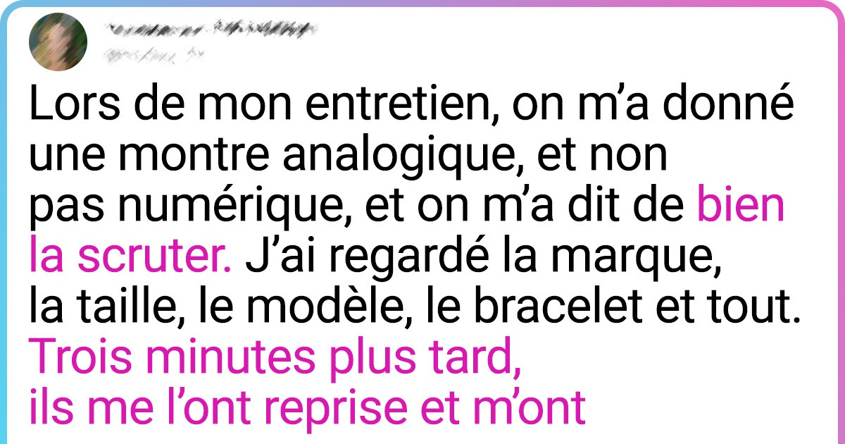 16 Internautes ont dévoilé la question la plus étrange qu’on leur ait posée lors d’un entretien d’embauche 16 Internautes ont dévoilé la question la plus étrange qu’on leur ait posée lors d’un entretien d’embauche