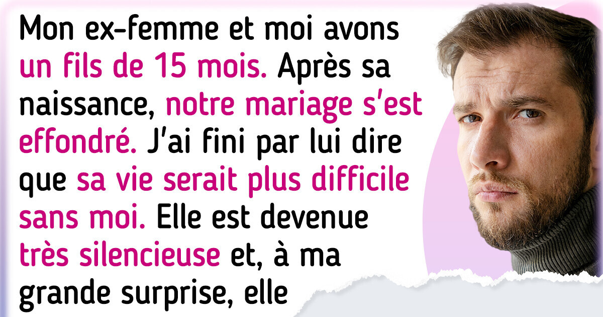 J’ai gâché mon mariage et aujourd’hui, je suis choqué de voir que la vie de mon ex-femme est bien meilleure sans moi