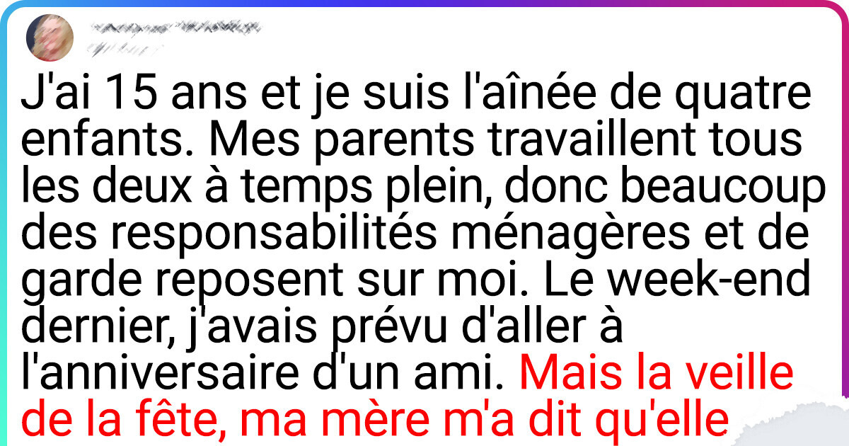 “J’ai dit à mes parents qu’ils auraient dû y réfléchir à deux fois avant d’avoir d’autres enfants” “J’ai dit à mes parents qu’ils auraient dû y réfléchir à deux fois avant d’avoir d’autres enfants”