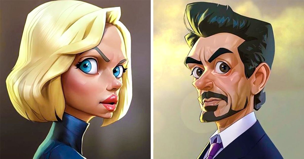 Cet artiste autrichien transforme les super-héros de nos films préférés en personnages de dessins animés !