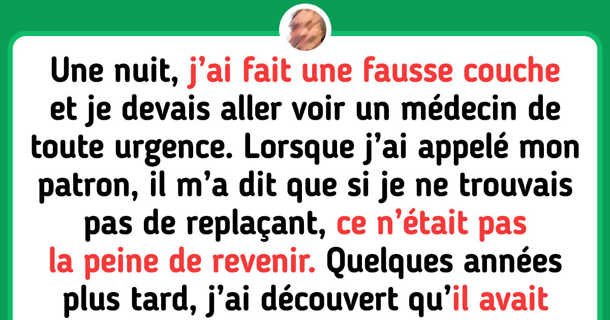 18 Personnes qui ont été licenciées pour des raisons totalement absurdes 18 Personnes qui ont été licenciées pour des raisons totalement absurdes