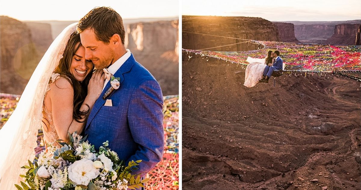 Ce couple américain épris de sports extrêmes s’est offert un mariage hors du commun qui a beaucoup fait parler d’eux