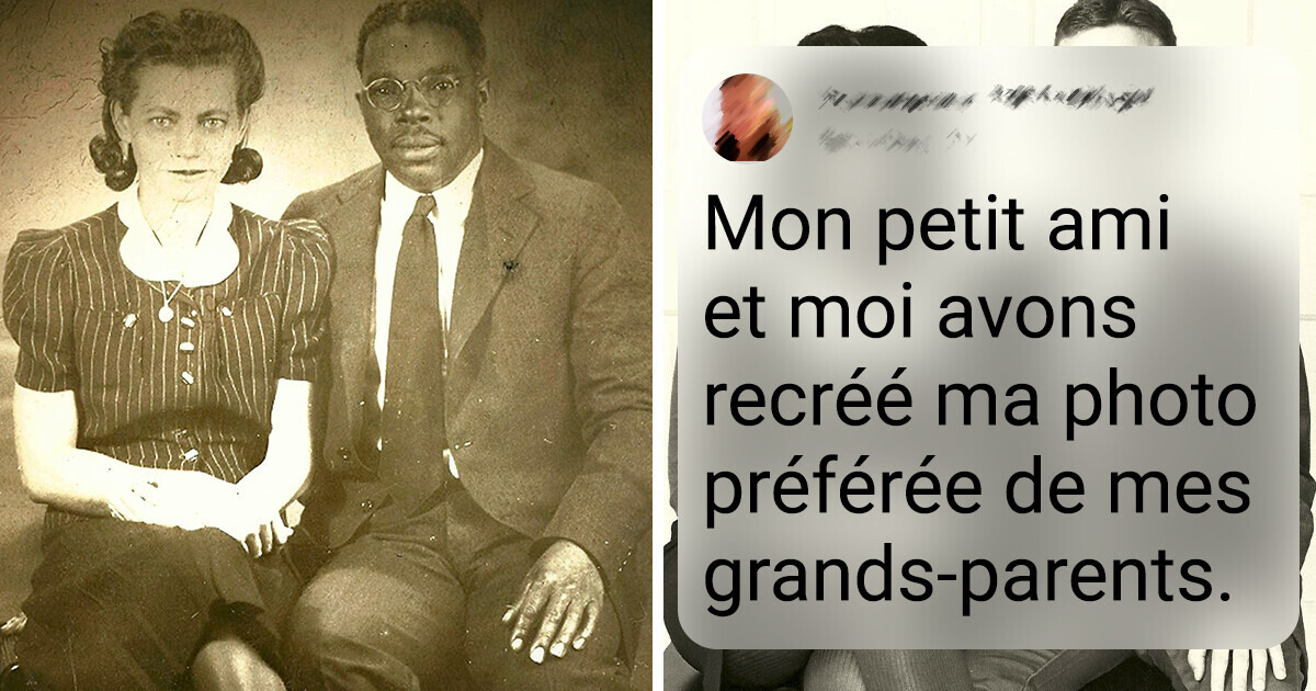 17 Fois où les internautes ont recréé les photos de leurs grands-parents, et le résultat est incroyable