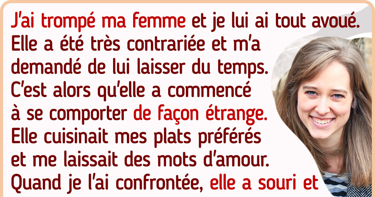 J’ai trompé ma femme et je lui ai avoué — sa réaction m’a complètement troublé