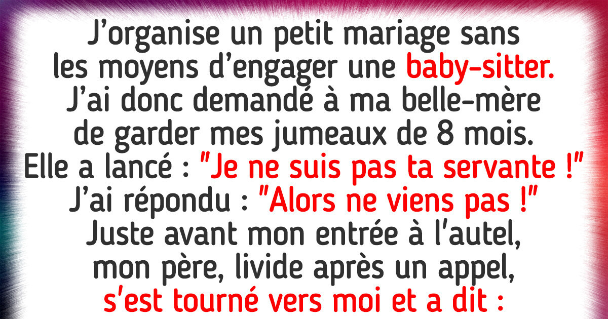 J'ai exclu ma belle-mère de mon mariage, et elle s’en est pris à mes enfants J'ai exclu ma belle-mère de mon mariage, et elle s’en est pris à mes enfants