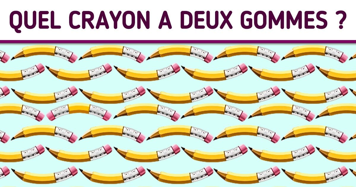 Test : Retrouve les objets différents en moins de 5 secondes