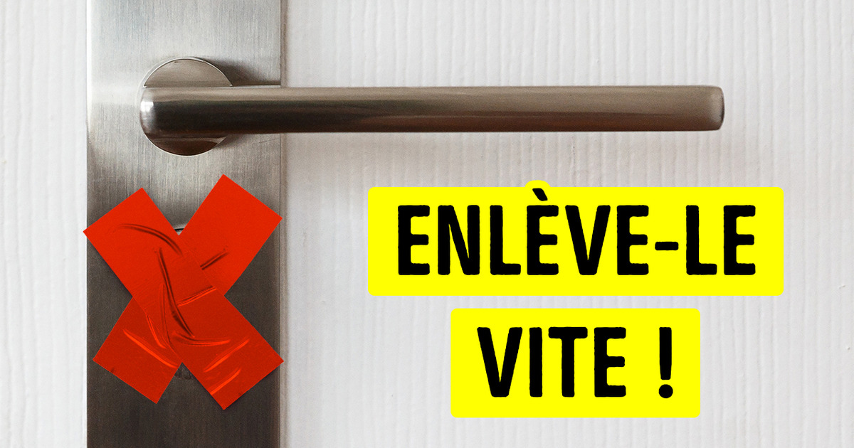 Du ruban adhésif sur ta porte signifie que ta maison est marquée ; mais dans quel but ?