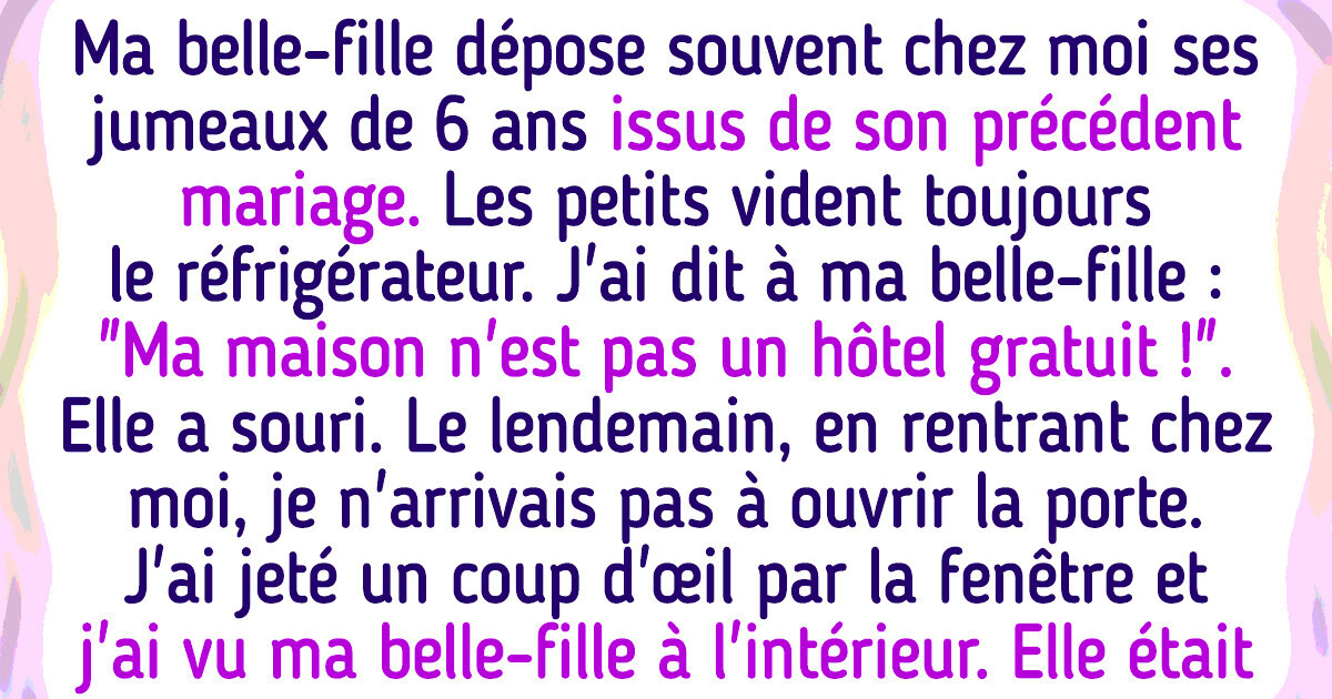 Je refuse de nourrir gratuitement les enfants de ma belle-fille Je refuse de nourrir gratuitement les enfants de ma belle-fille