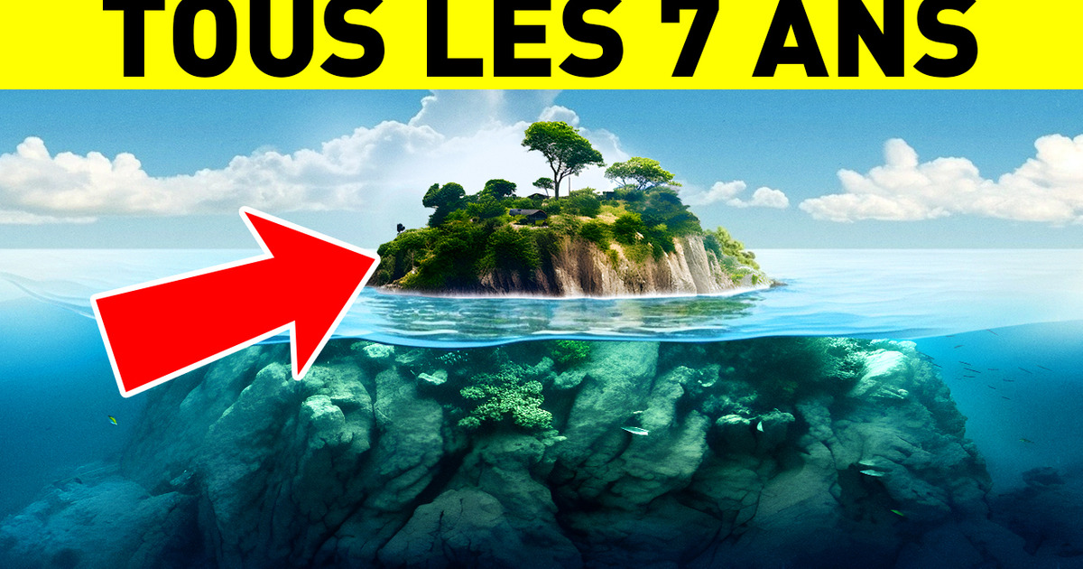 Cette île est visible tous les 7 ans mais elle reste inatteignable Cette île est visible tous les 7 ans mais elle reste inatteignable